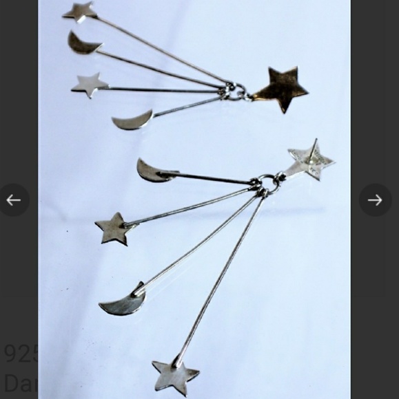 Vintage Sterling Mexico Celestial Dangle E… - Picture 6 of 10